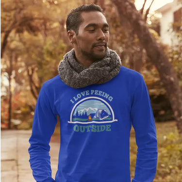 I Love Peeing Outside Men Long Sleeve T-Shirt
